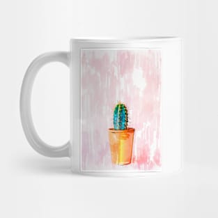 Minimal Mini Cactus In Pot Mug